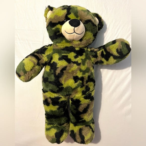 Build A Bear Camouflage Camo Bear Stuffed Plush BABW - Picture 2 of 13